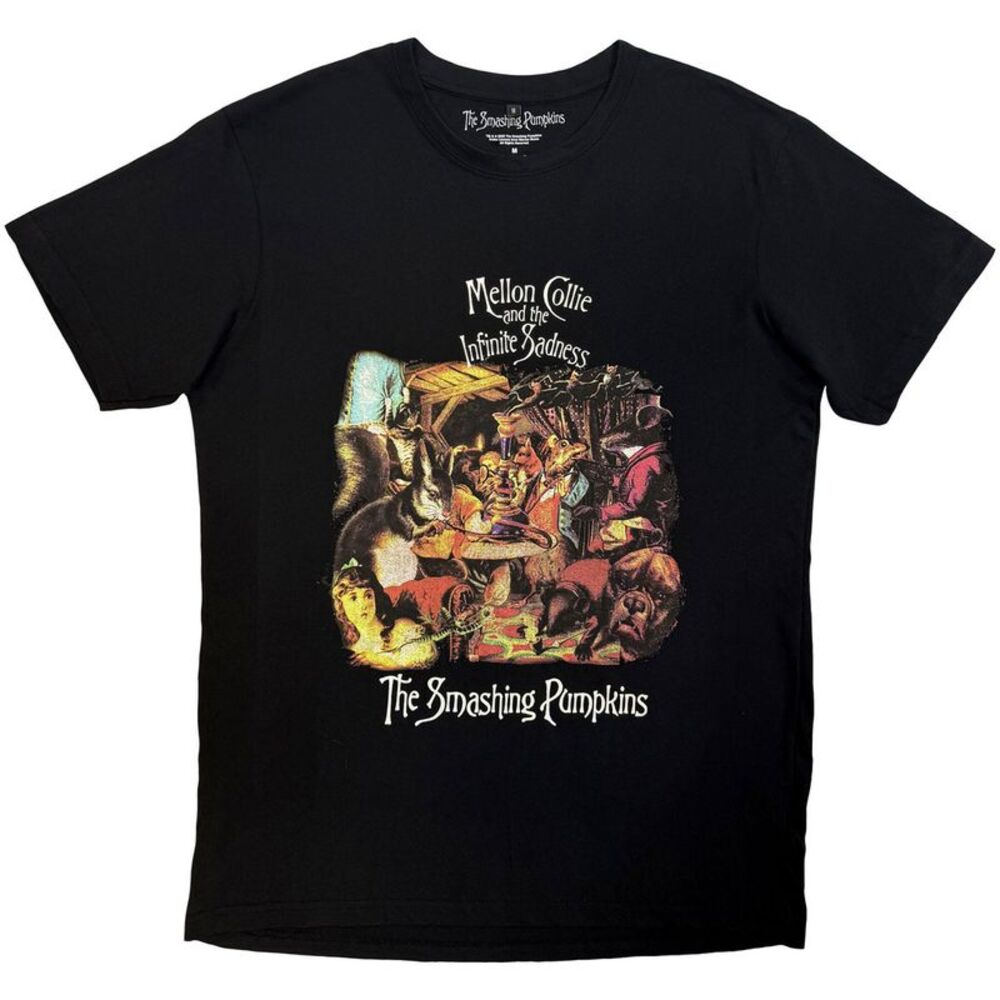 The Smashing Pumpkins Unisex Adult Mellon Collie Animals T-Shirt / Black